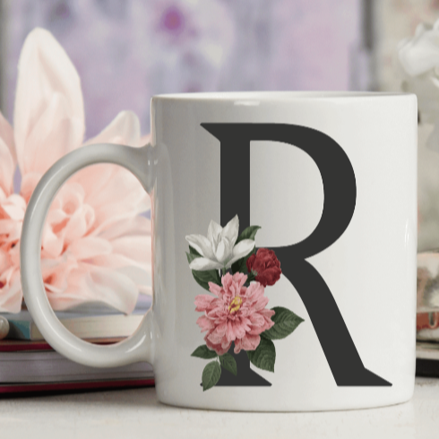 Letter Cup Coffee Mug