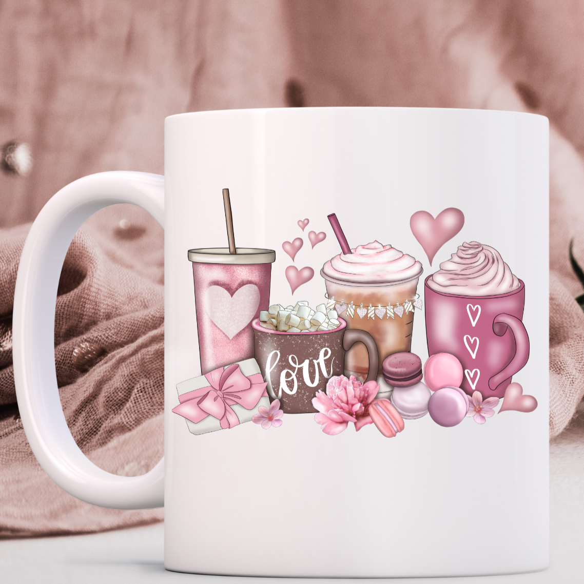Love Pink Coffee Mug