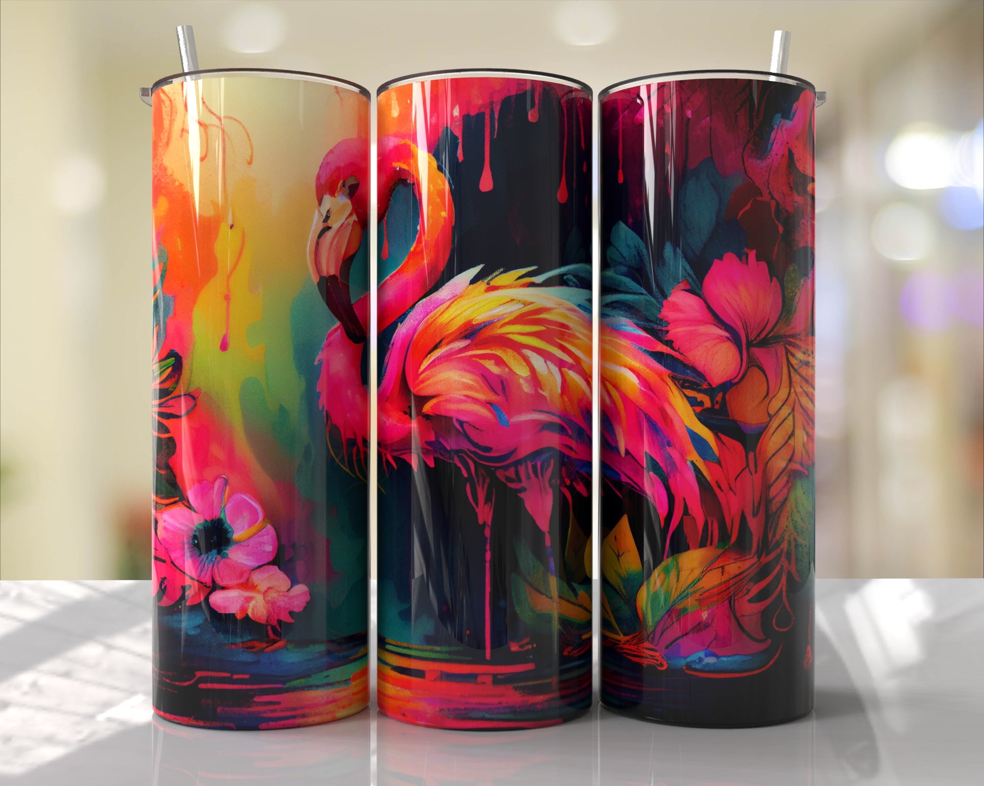 Pink Flamingo Tumbler