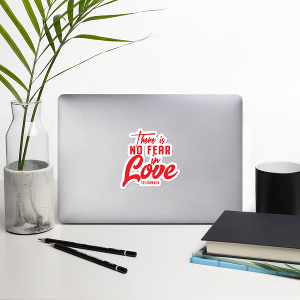 No Fear in LOVE Bubble-free stickers